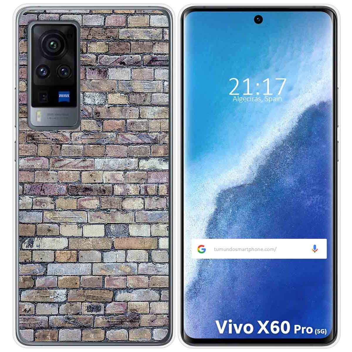 Funda Gel Tpu para Vivo X60 Pro 5G diseño Ladrillo 02 Dibujos