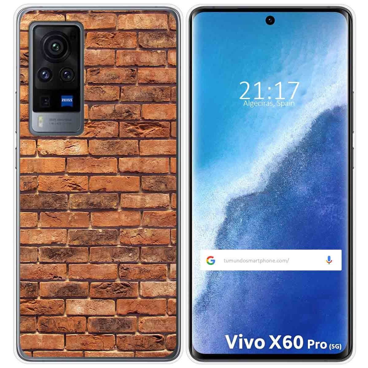 Funda Gel Tpu para Vivo X60 Pro 5G diseño Ladrillo 04 Dibujos