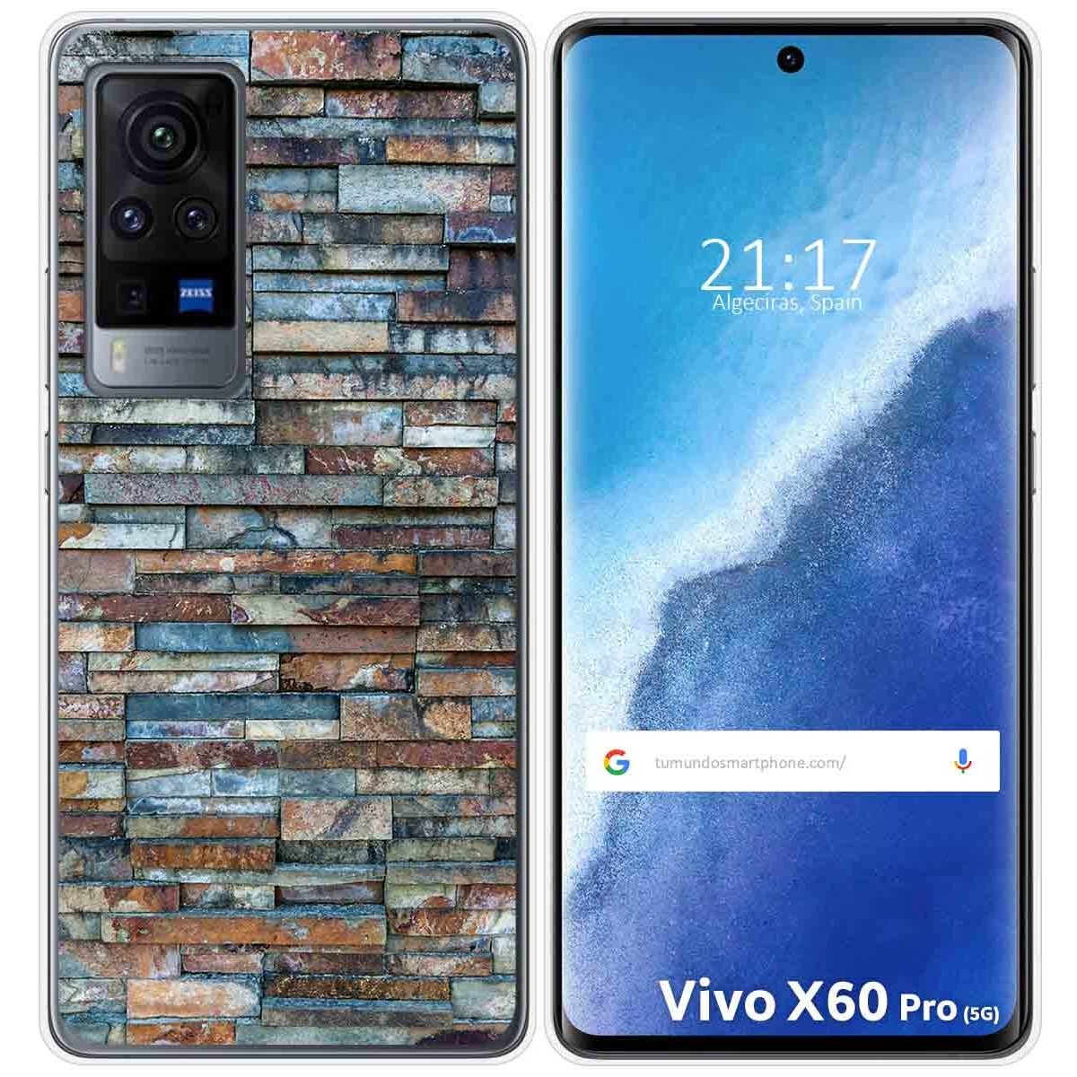 Funda Gel Tpu para Vivo X60 Pro 5G diseño Ladrillo 05 Dibujos