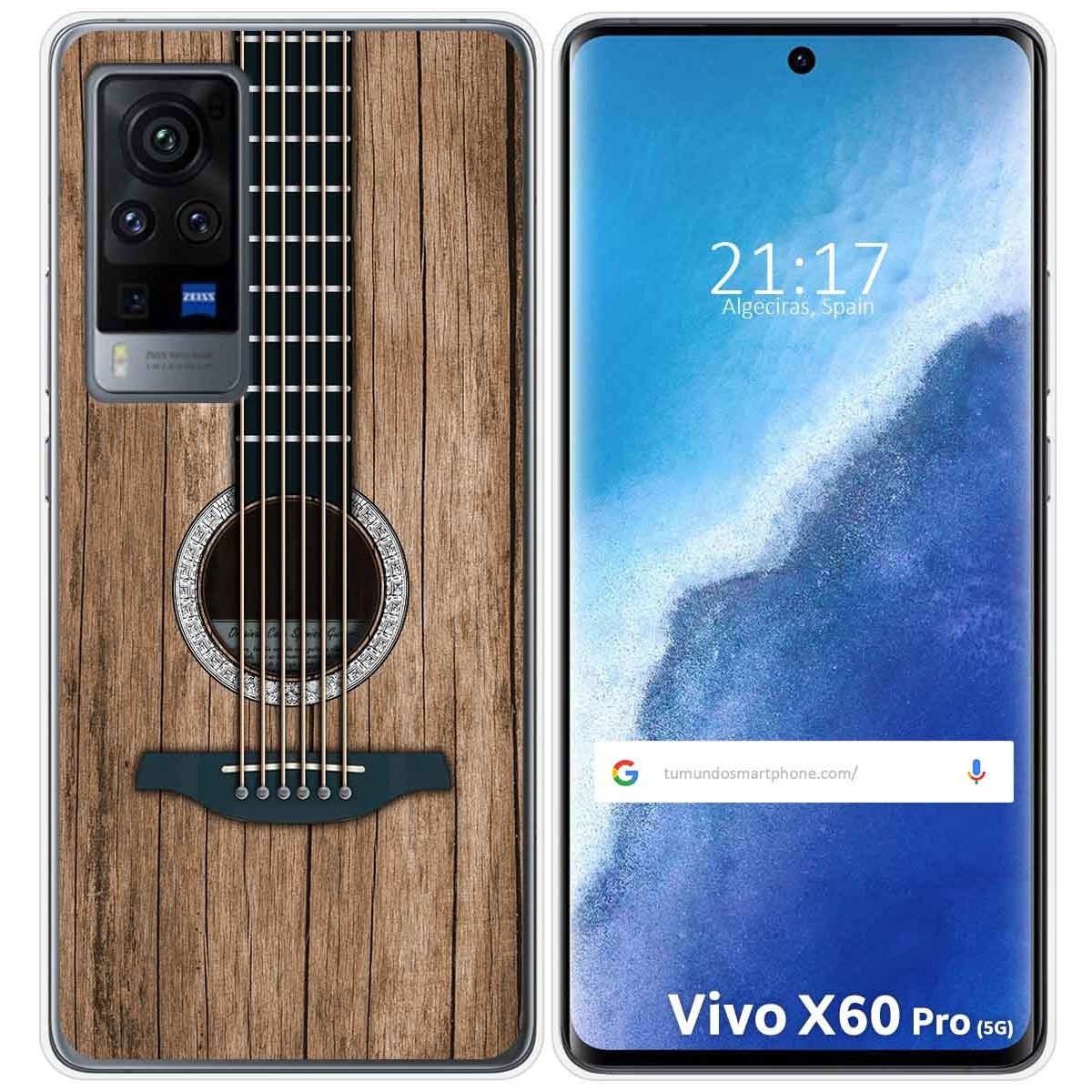 Funda Gel Tpu para Vivo X60 Pro 5G diseño Madera 11 Dibujos