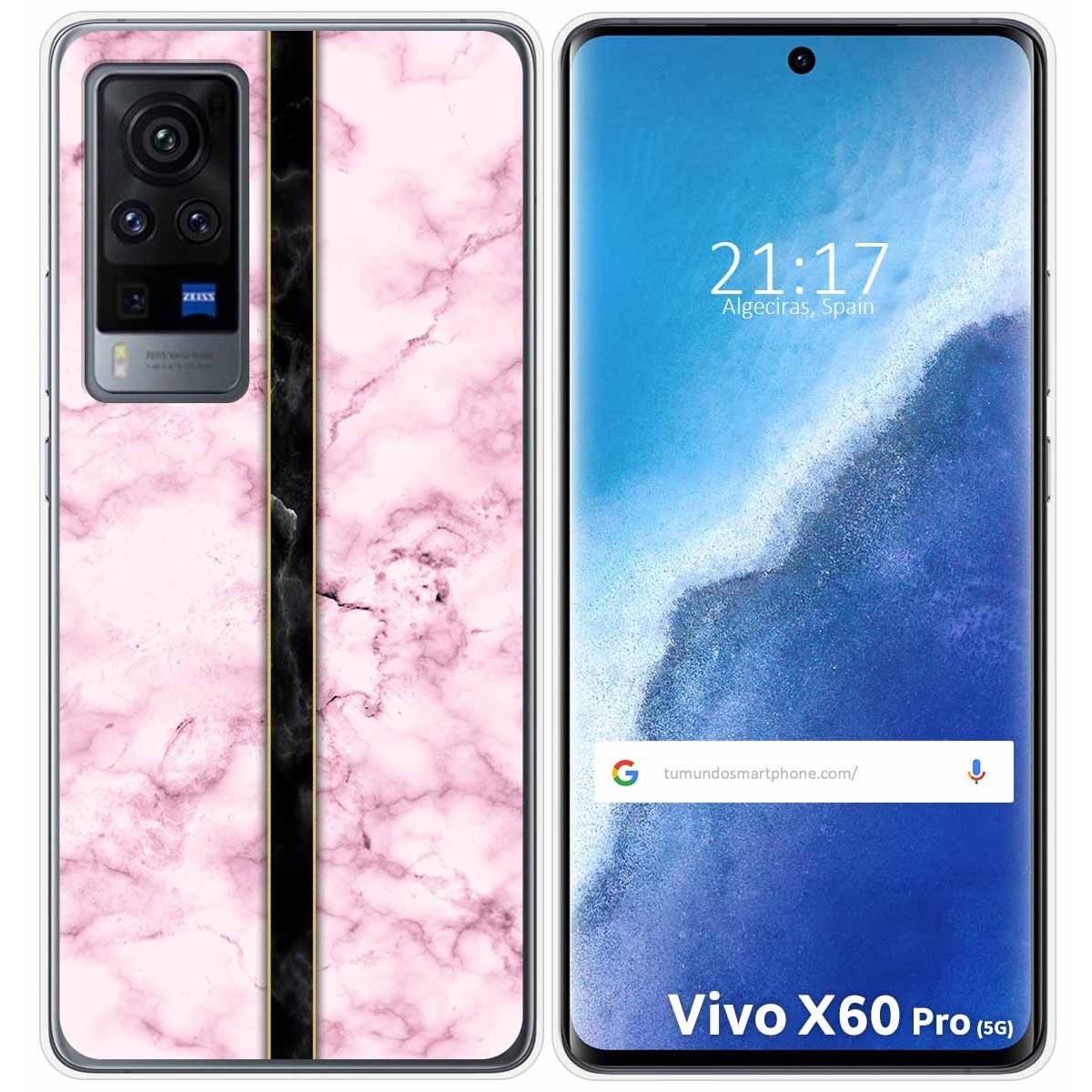 Funda Gel Tpu para Vivo X60 Pro 5G diseño Mármol 04 Dibujos
