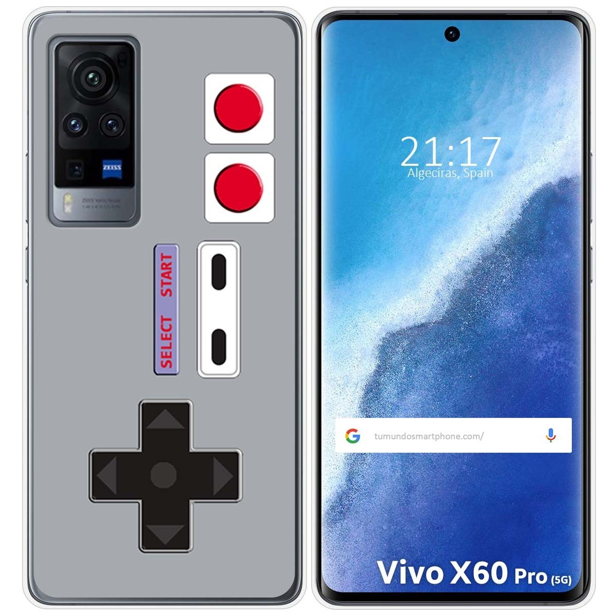 Funda Gel Tpu para Vivo X60 Pro 5G diseño Consola Dibujos