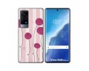 Funda Gel Tpu para Vivo X60 Pro 5G diseño Flores Vintage Dibujos