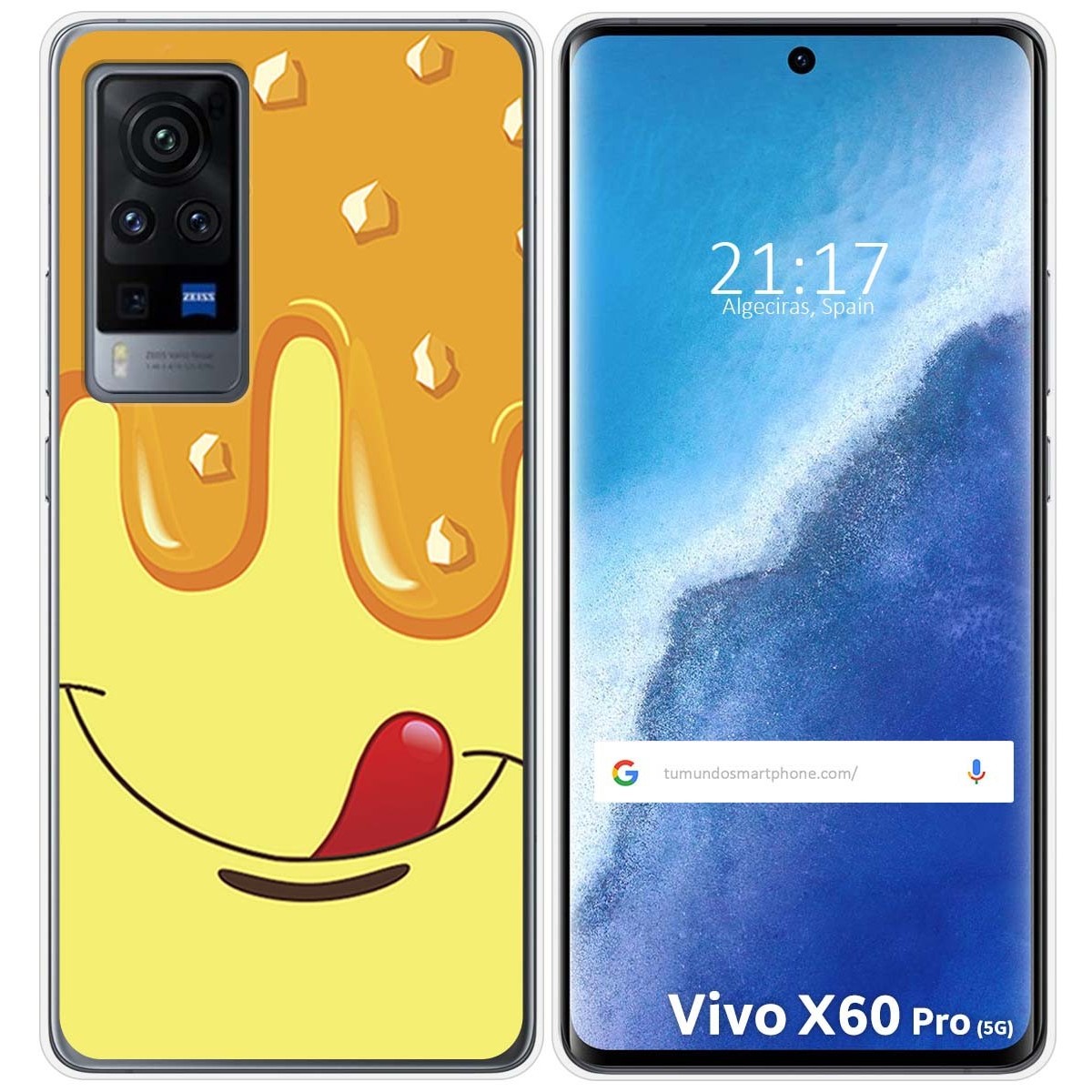Funda Gel Tpu para Vivo X60 Pro 5G diseño Helado Vainilla Dibujos