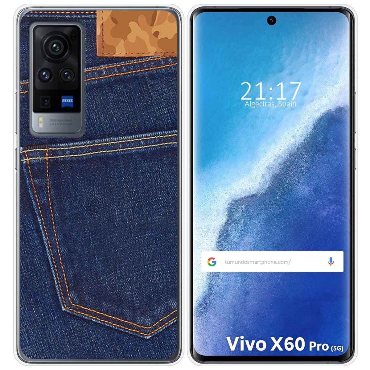 Funda Gel Tpu para Vivo X60 Pro 5G diseño Vaquero Dibujos