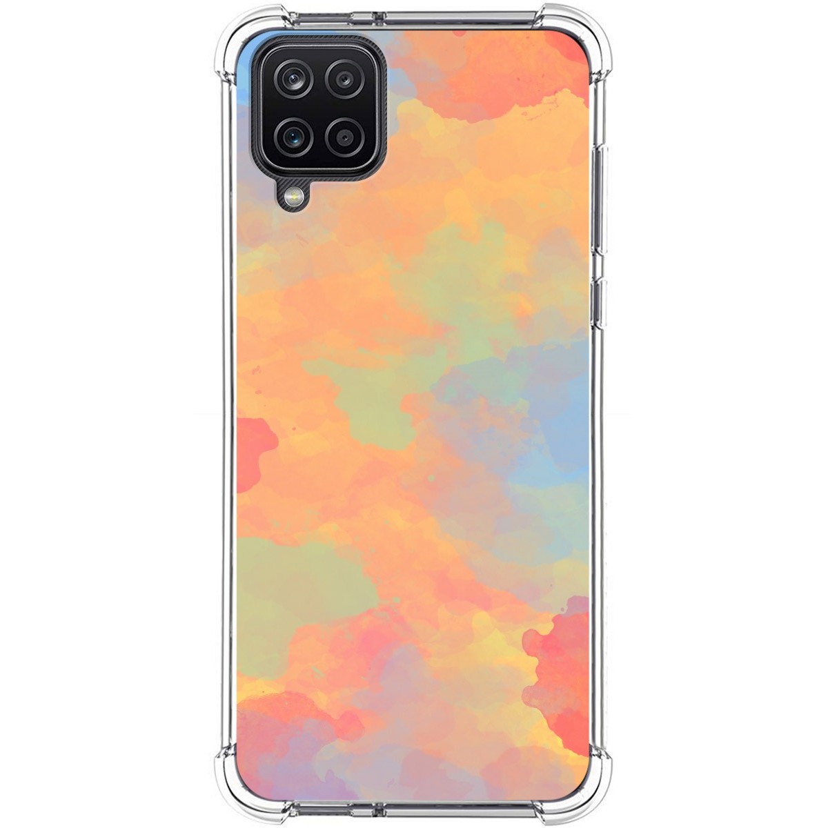 Funda Silicona Antigolpes para Samsung Galaxy A12 / M12 diseño Acuarela 08 Dibujos