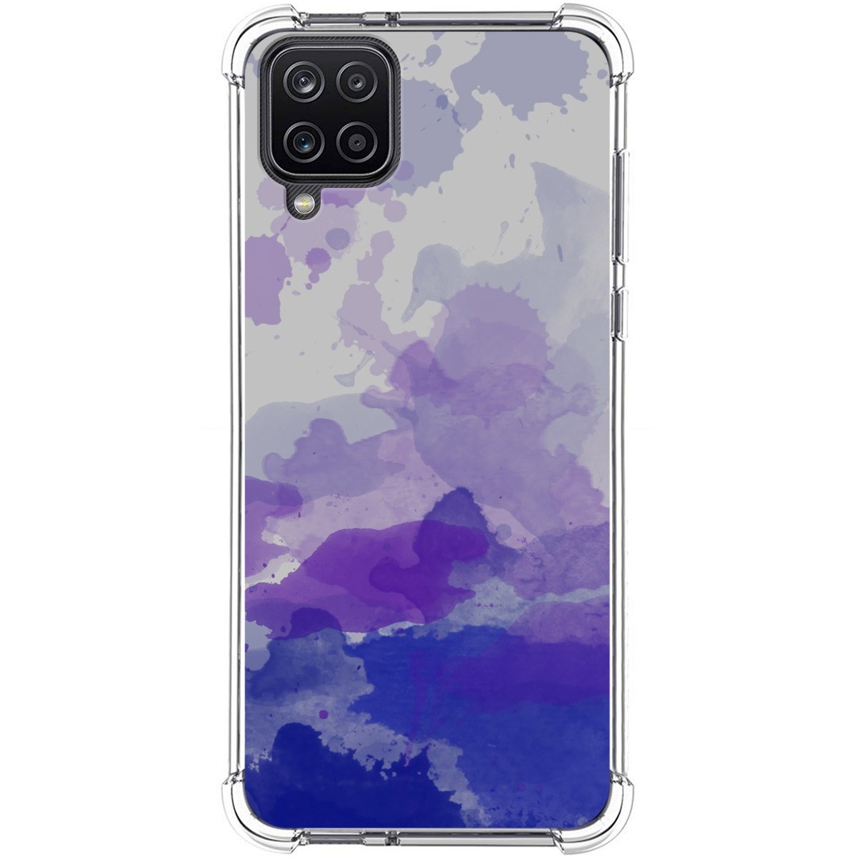 Funda Silicona Antigolpes para Samsung Galaxy A12 / M12 diseño Acuarela 09 Dibujos