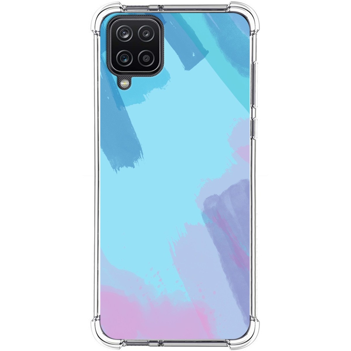 Funda Silicona Antigolpes para Samsung Galaxy A12 / M12 diseño Acuarela 10 Dibujos
