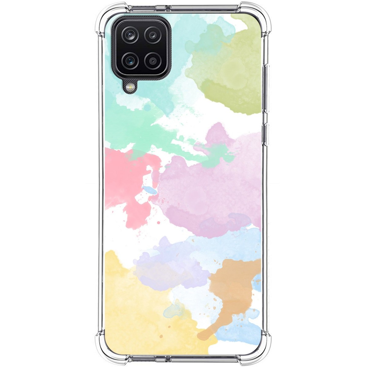 Funda Silicona Antigolpes para Samsung Galaxy A12 / M12 diseño Acuarela 11 Dibujos