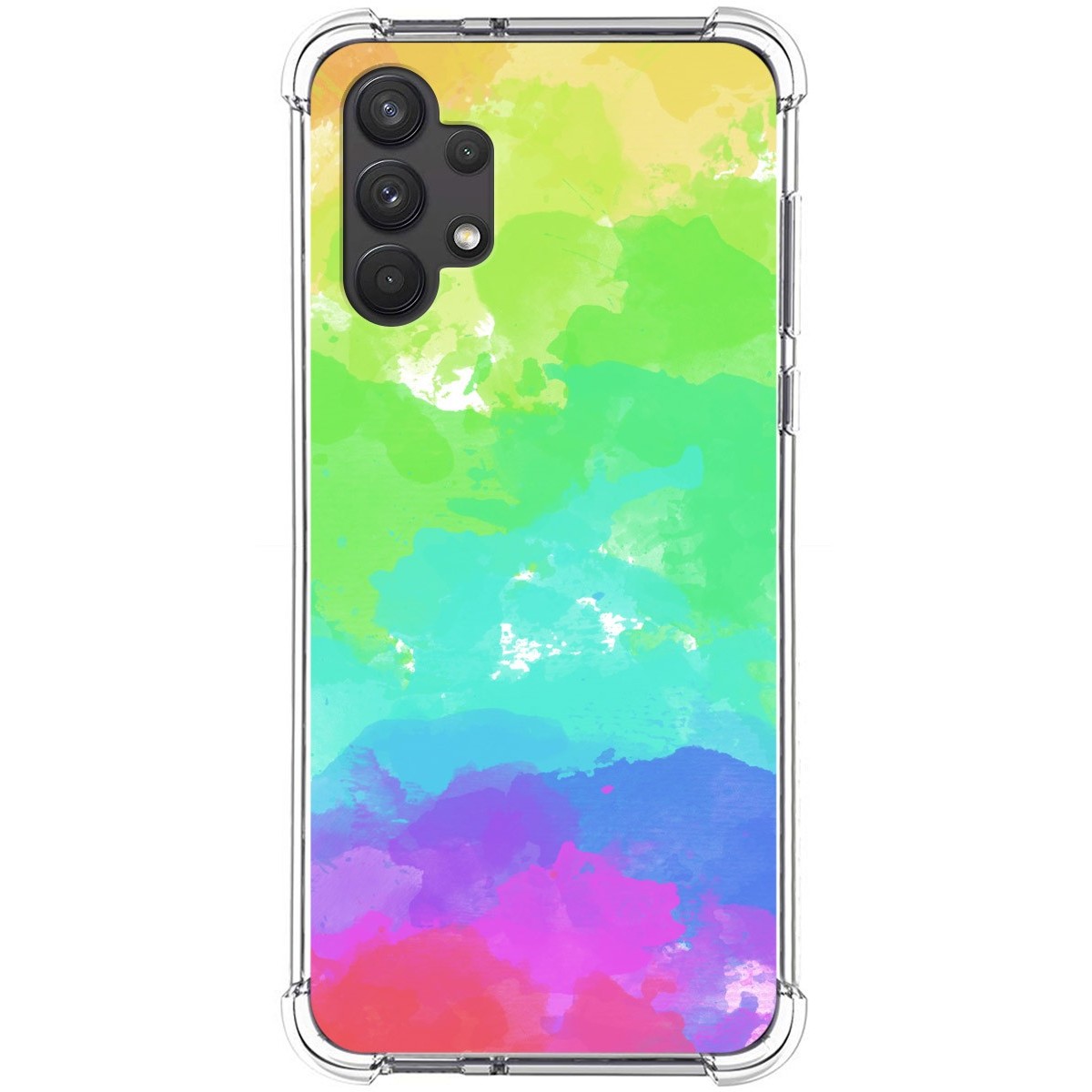 Funda Silicona Antigolpes para Samsung Galaxy A32 4G diseño Acuarela 03 Dibujos