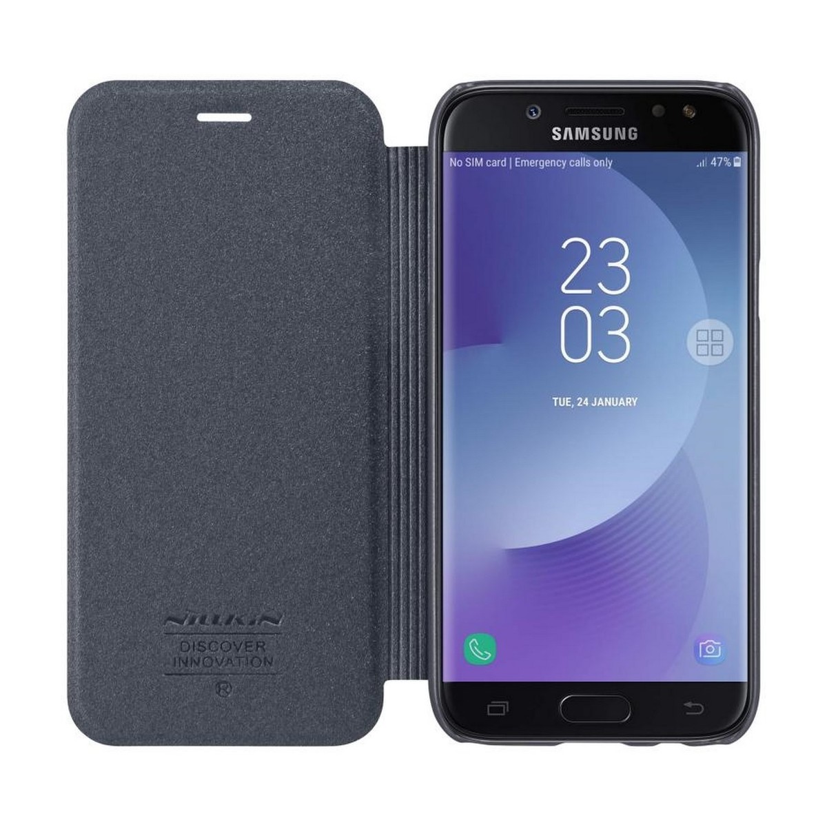 Funda Flip Negra Nillkin Modelo Sparkle para Samsung Galaxy J5 (2017)