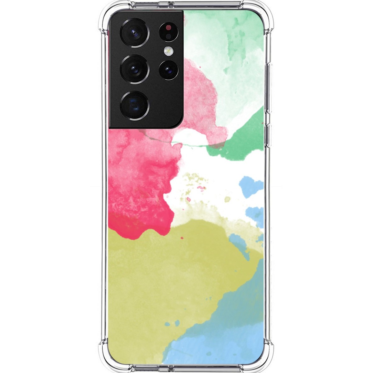 Funda Silicona Antigolpes para Samsung Galaxy S21 Ultra 5G diseño Acuarela 02 Dibujos