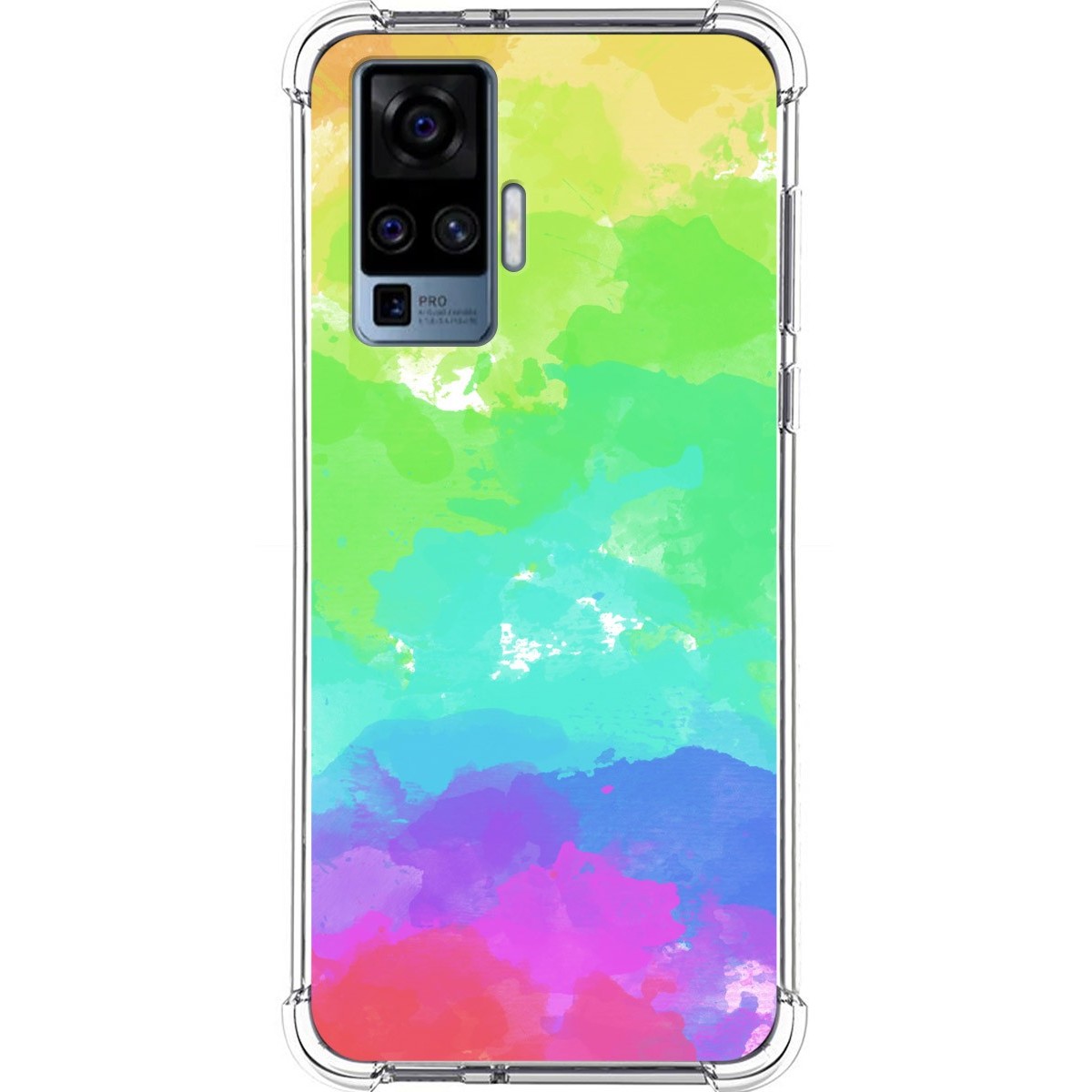 Funda Silicona Antigolpes para Vivo X51 5G diseño Acuarela 03 Dibujos