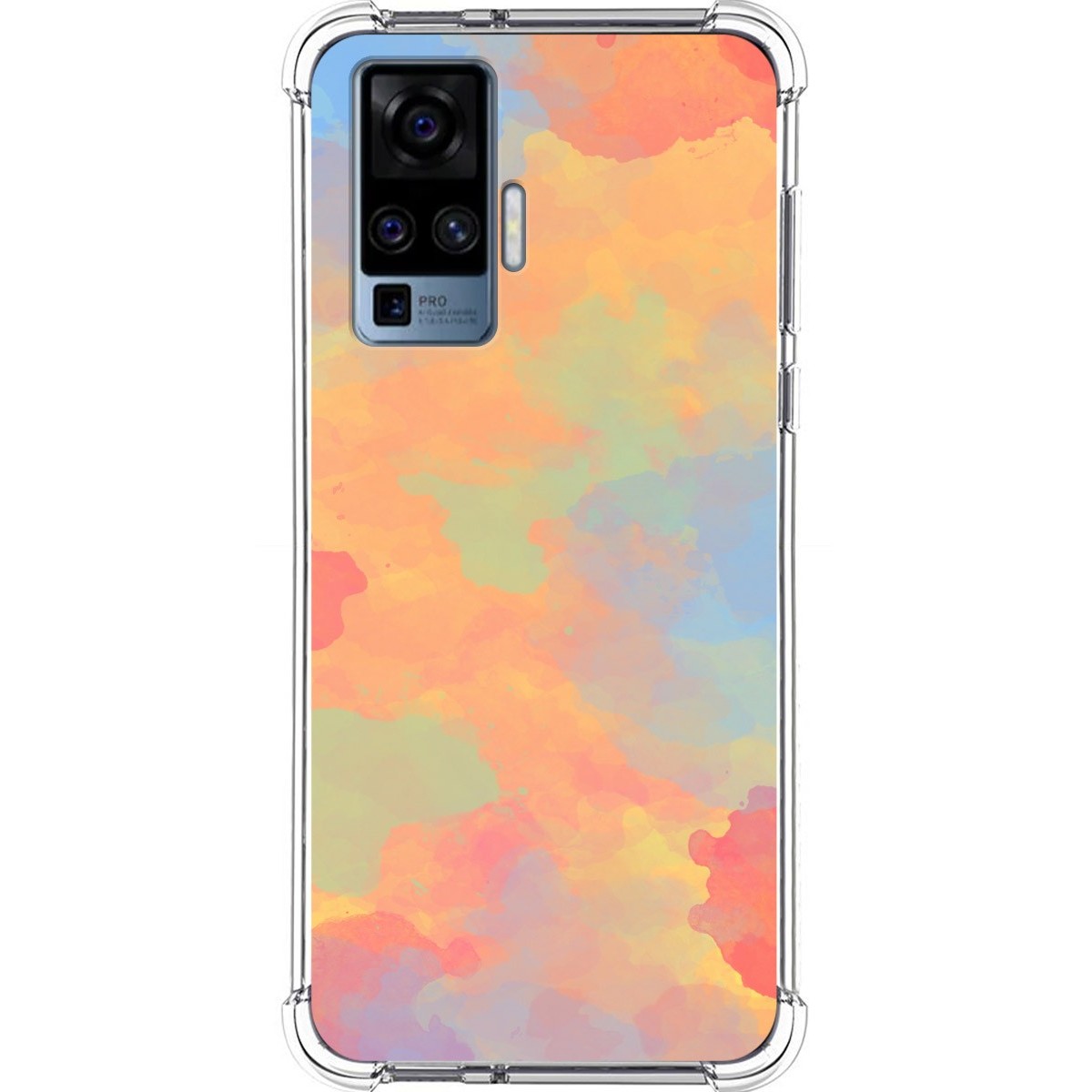 Funda Silicona Antigolpes para Vivo X51 5G diseño Acuarela 08 Dibujos