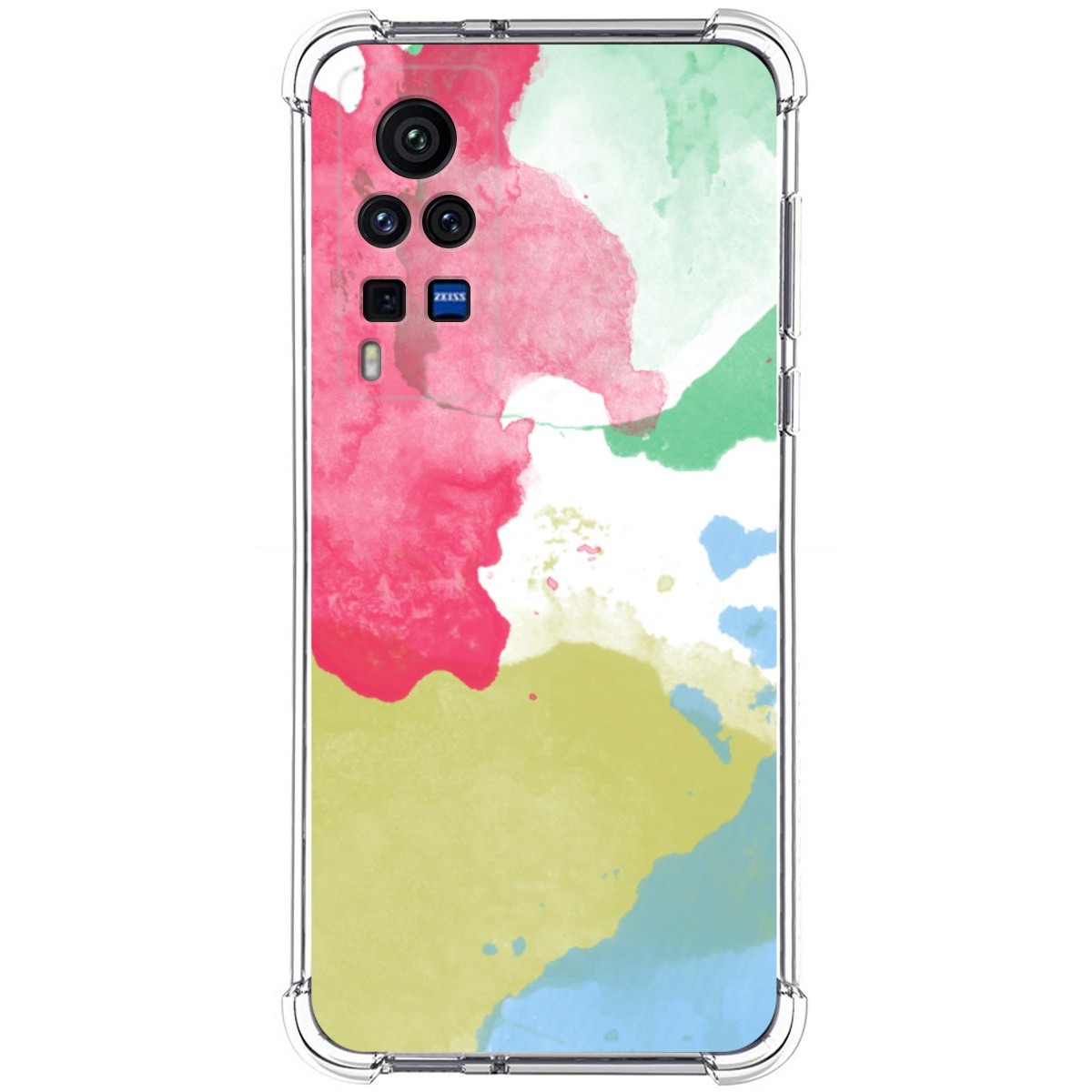Funda Silicona Antigolpes para Vivo X60 Pro 5G diseño Acuarela 02 Dibujos