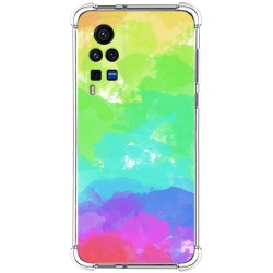 Funda Silicona Antigolpes para Vivo X60 Pro 5G diseño Acuarela 03 Dibujos