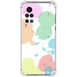 Funda Silicona Antigolpes para Vivo X60 Pro 5G diseño Acuarela 05 Dibujos
