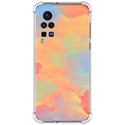Funda Silicona Antigolpes para Vivo X60 Pro 5G diseño Acuarela 08 Dibujos