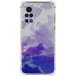 Funda Silicona Antigolpes para Vivo X60 Pro 5G diseño Acuarela 09 Dibujos