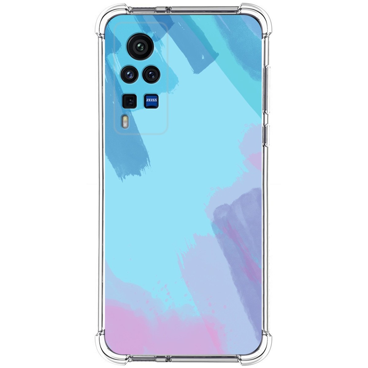 Funda Silicona Antigolpes para Vivo X60 Pro 5G diseño Acuarela 10 Dibujos