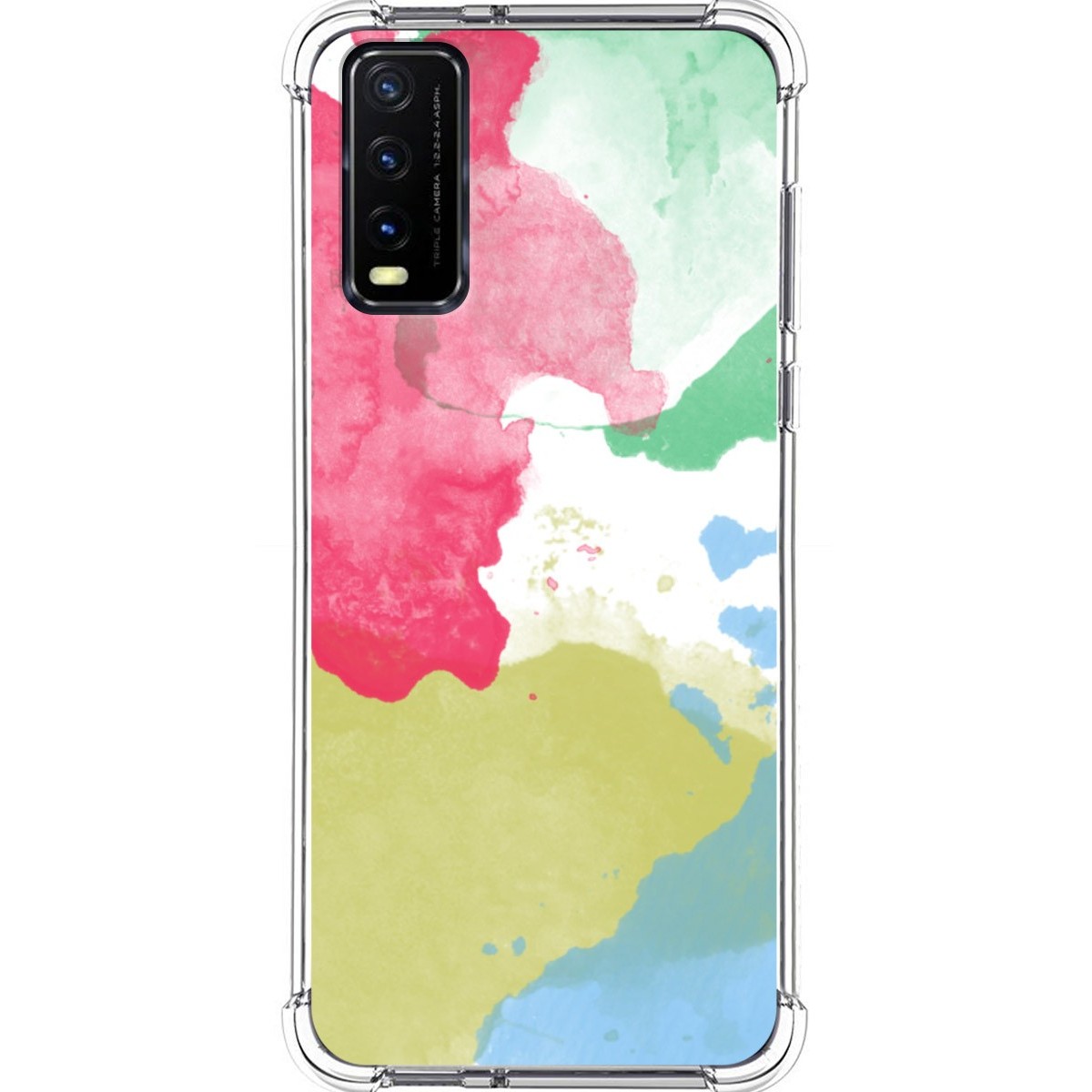 Funda Silicona Antigolpes para Vivo Y20s / Y11s diseño Acuarela 02 Dibujos