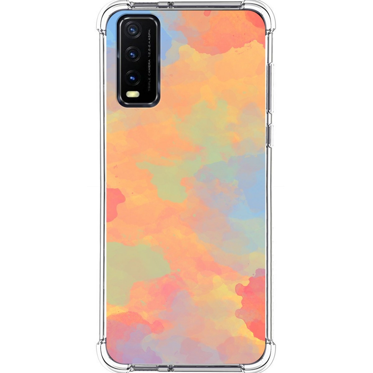 Funda Silicona Antigolpes para Vivo Y20s / Y11s diseño Acuarela 08 Dibujos