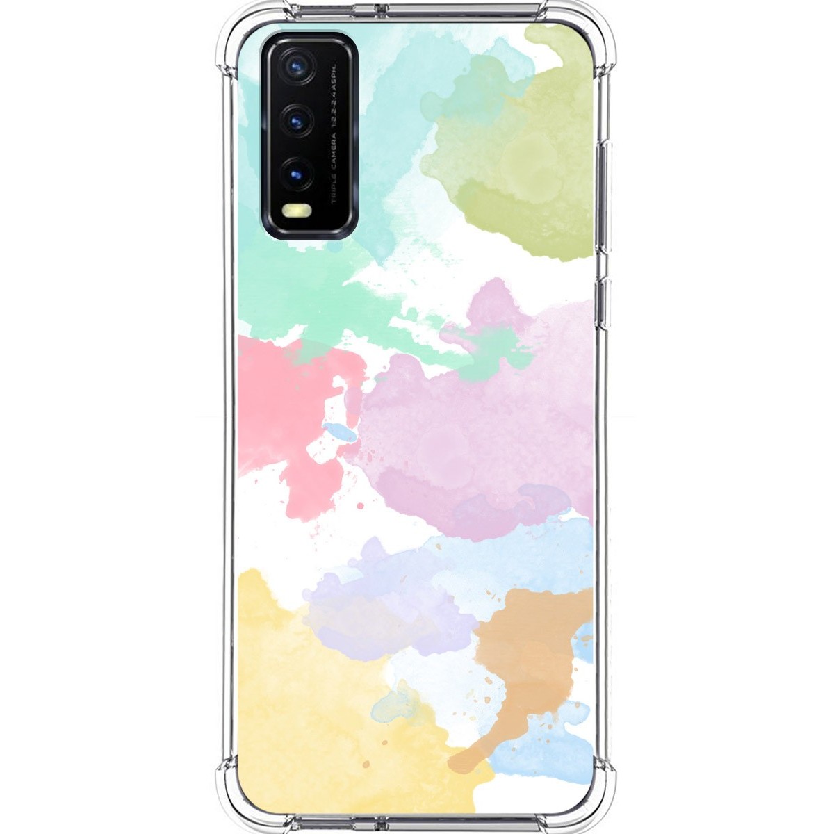 Funda Silicona Antigolpes para Vivo Y20s / Y11s diseño Acuarela 11 Dibujos