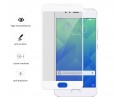 Protector Cristal Templado Frontal Completo Blanco para Meizu M5S  Vidrio