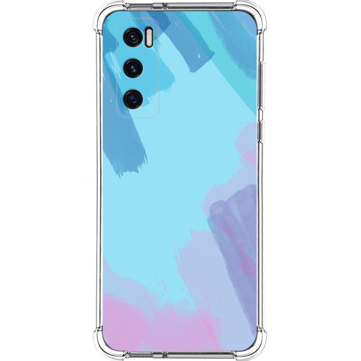 Funda Silicona Antigolpes para Vivo Y70 diseño Acuarela 10 Dibujos