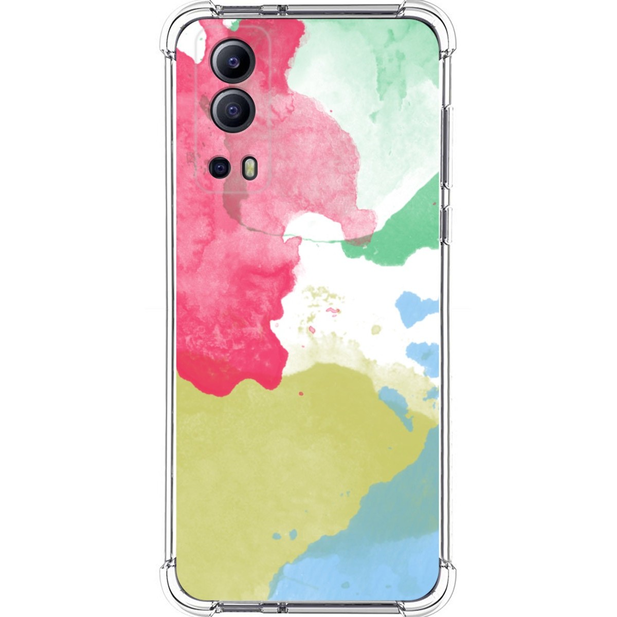Funda Silicona Antigolpes para Vivo Y52 5G / Y72 5G diseño Acuarela 02 Dibujos
