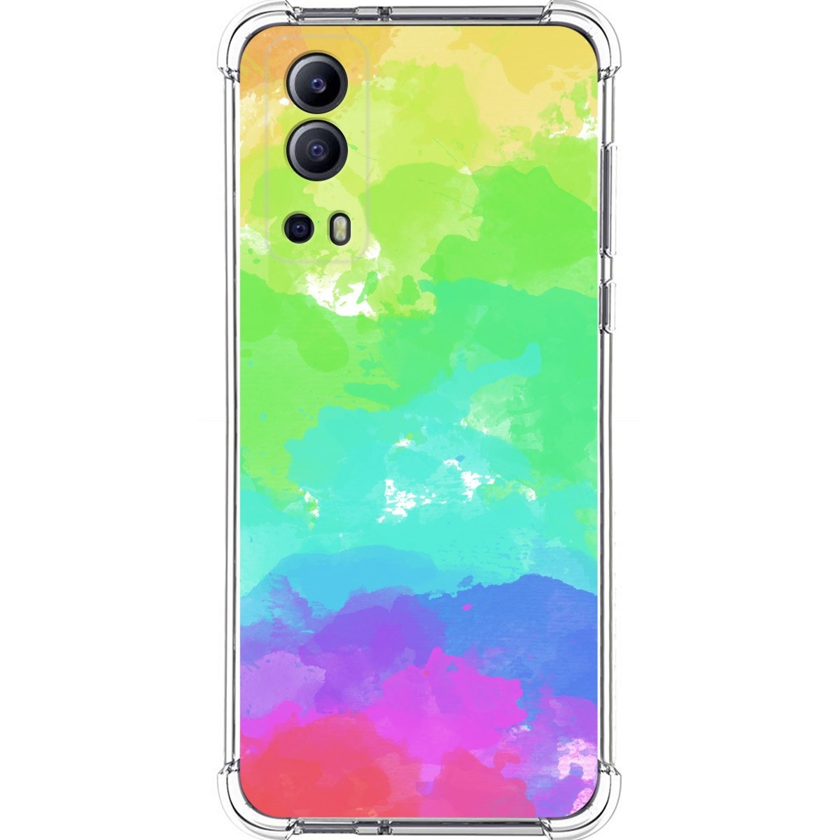 Funda Silicona Antigolpes para Vivo Y52 5G / Y72 5G diseño Acuarela 03 Dibujos
