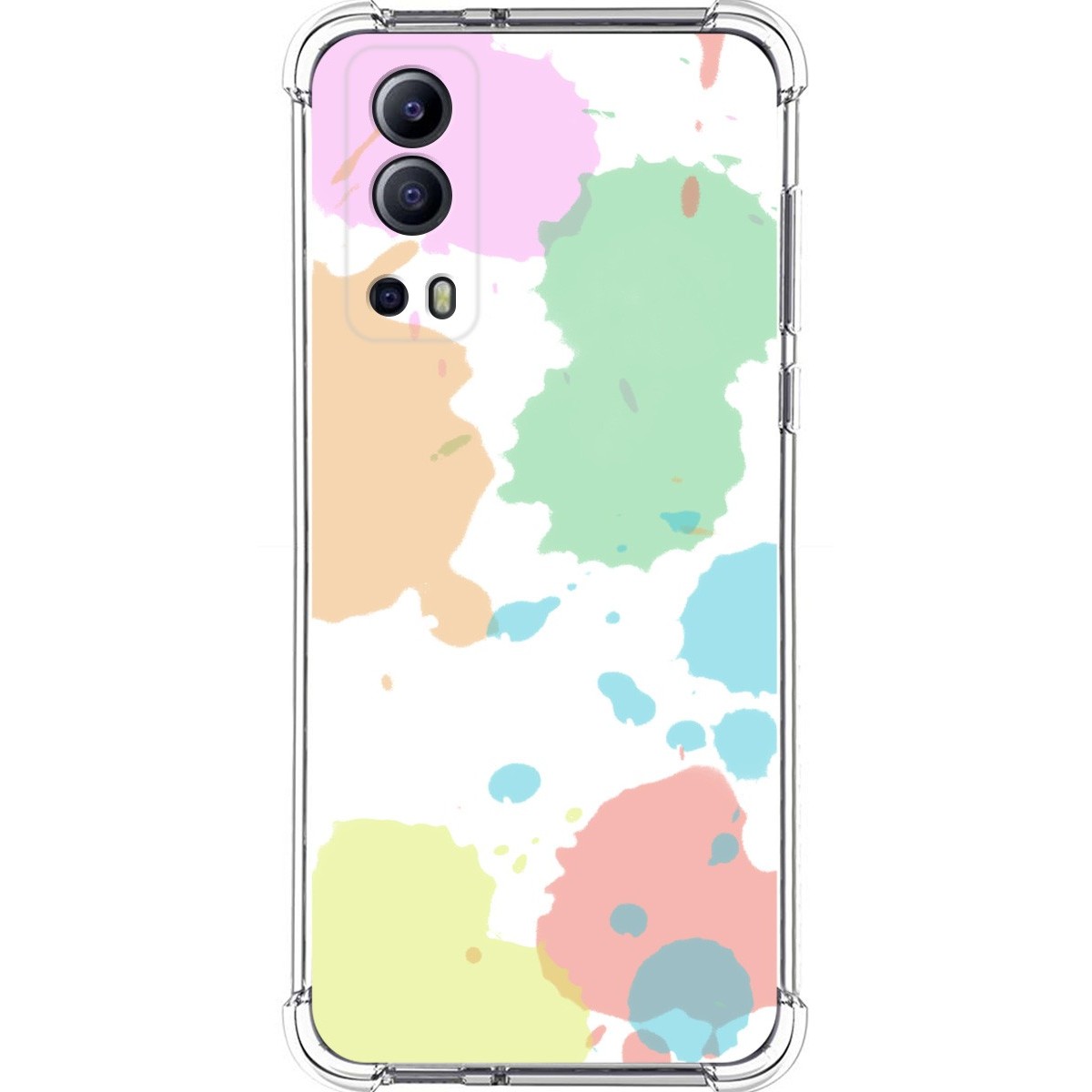 Funda Silicona Antigolpes para Vivo Y52 5G / Y72 5G diseño Acuarela 05 Dibujos