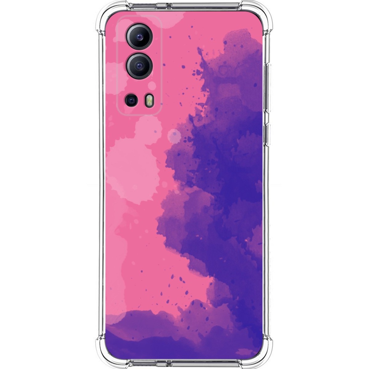 Funda Silicona Antigolpes para Vivo Y52 5G / Y72 5G diseño Acuarela 07 Dibujos