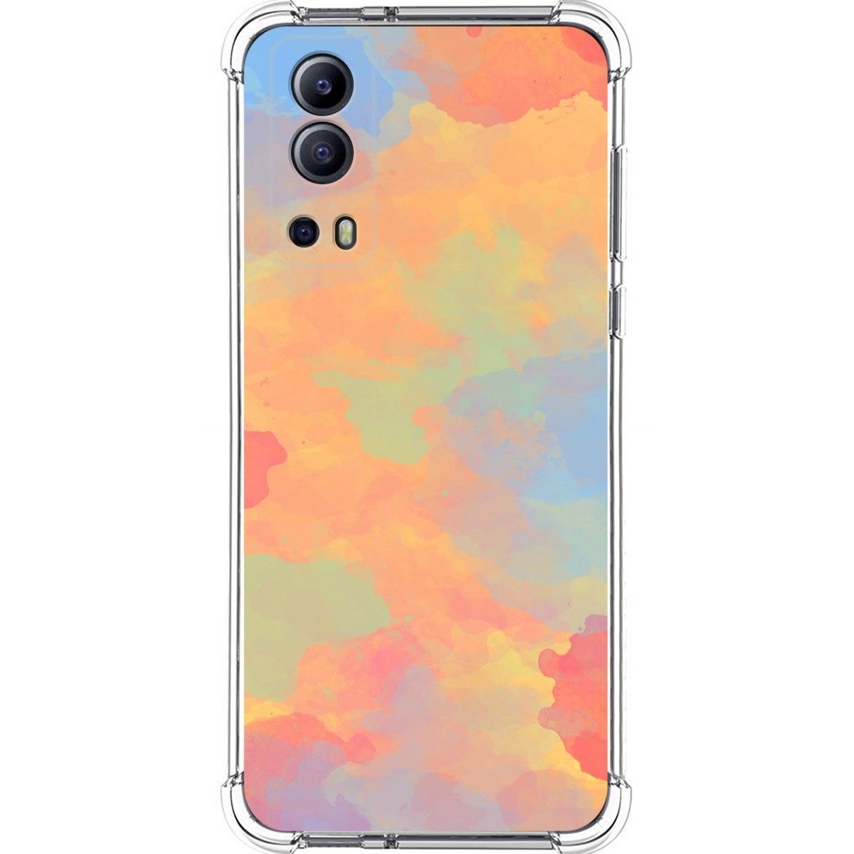 Funda Silicona Antigolpes para Vivo Y52 5G / Y72 5G diseño Acuarela 08 Dibujos