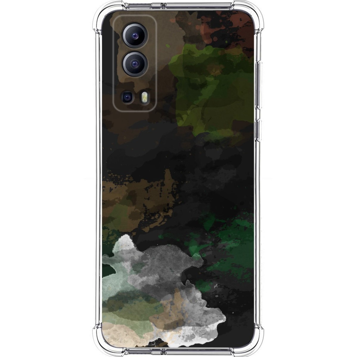 Funda Silicona Antigolpes para Vivo Y52 5G / Y72 5G diseño Acuarela 12 Dibujos