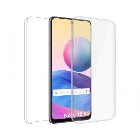 Funda Doble Transparente Pc + Tpu Full Body 360 para Xiaomi Redmi Note 10 5G / POCO M3 Pro 5G