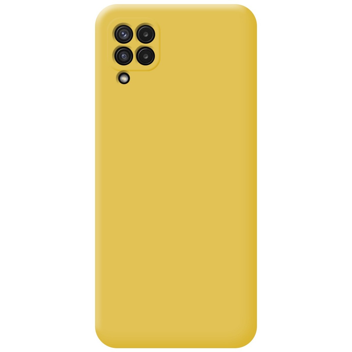 Funda Silicona Líquida Ultra Suave para Samsung Galaxy A22 4G / M22 color Amarilla