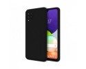 Funda Silicona Líquida Ultra Suave para Samsung Galaxy A22 4G / M22 color Negra
