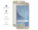 Protector Cristal Templado Frontal Completo Dorado para Samsung Galaxy J3 (2017) Vidrio