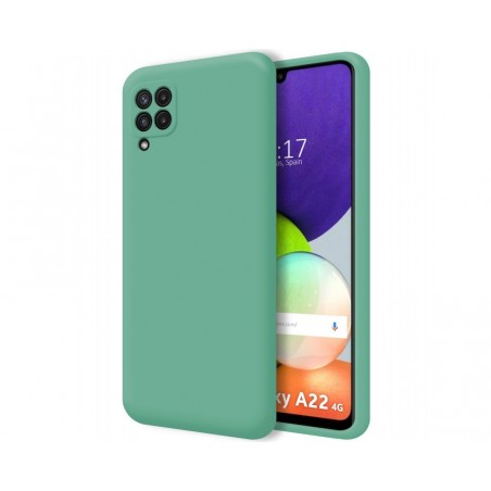 Funda Silicona Líquida Ultra Suave para Samsung Galaxy A22 4G / M22 color Verde