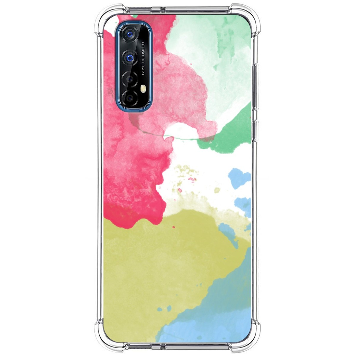 Funda Silicona Antigolpes para Realme 7 diseño Acuarela 02 Dibujos