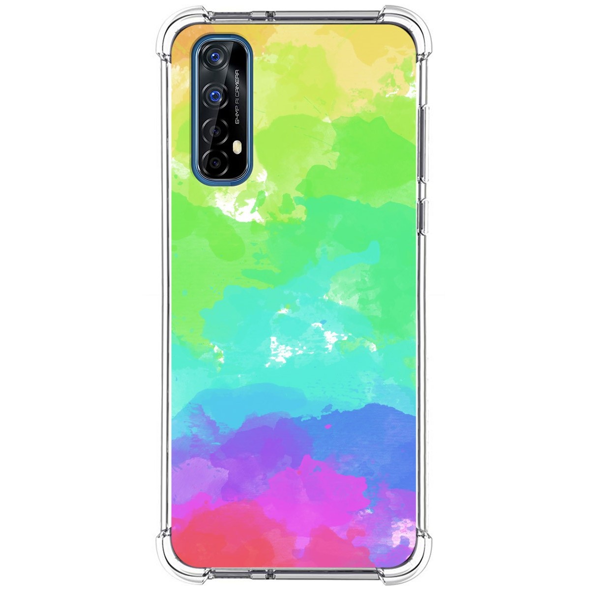 Funda Silicona Antigolpes para Realme 7 diseño Acuarela 03 Dibujos