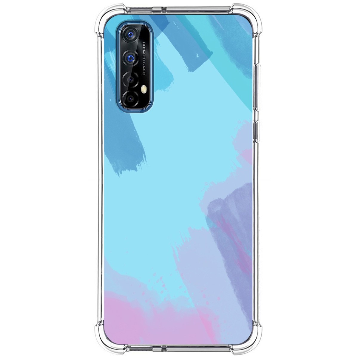 Funda Silicona Antigolpes para Realme 7 diseño Acuarela 10 Dibujos