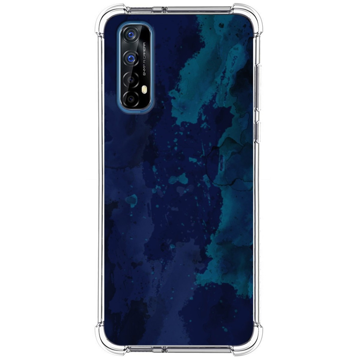 Funda Silicona Antigolpes para Realme 7 diseño Acuarela 13 Dibujos