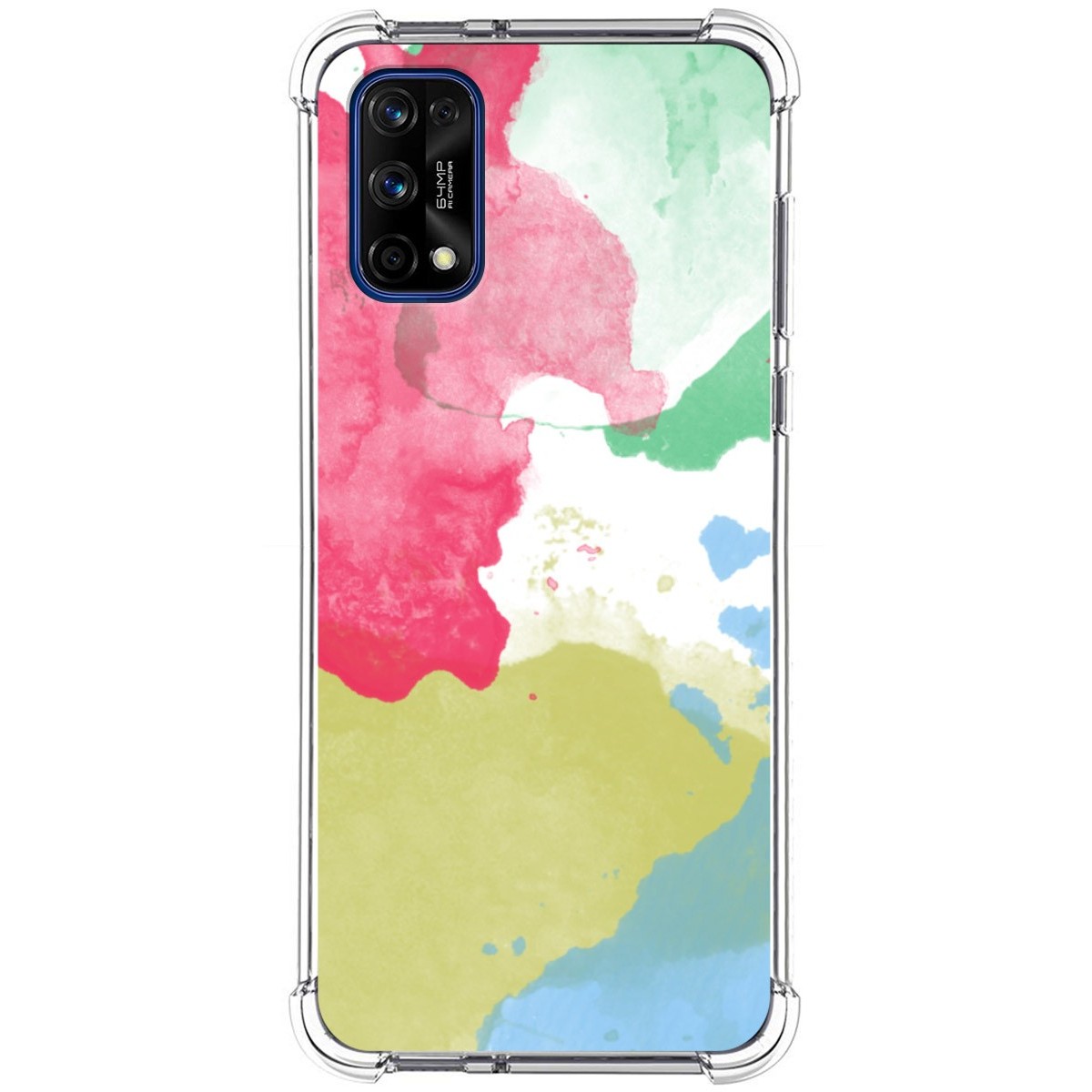 Funda Silicona Antigolpes para Realme 7 Pro diseño Acuarela 02 Dibujos