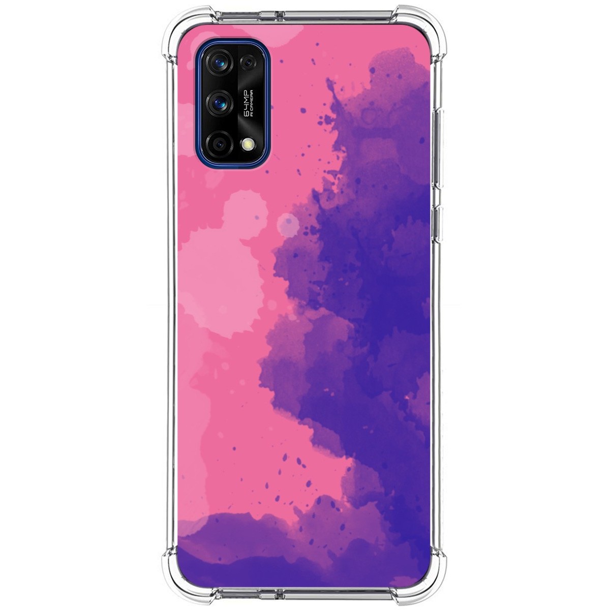 Funda Silicona Antigolpes para Realme 7 Pro diseño Acuarela 07 Dibujos