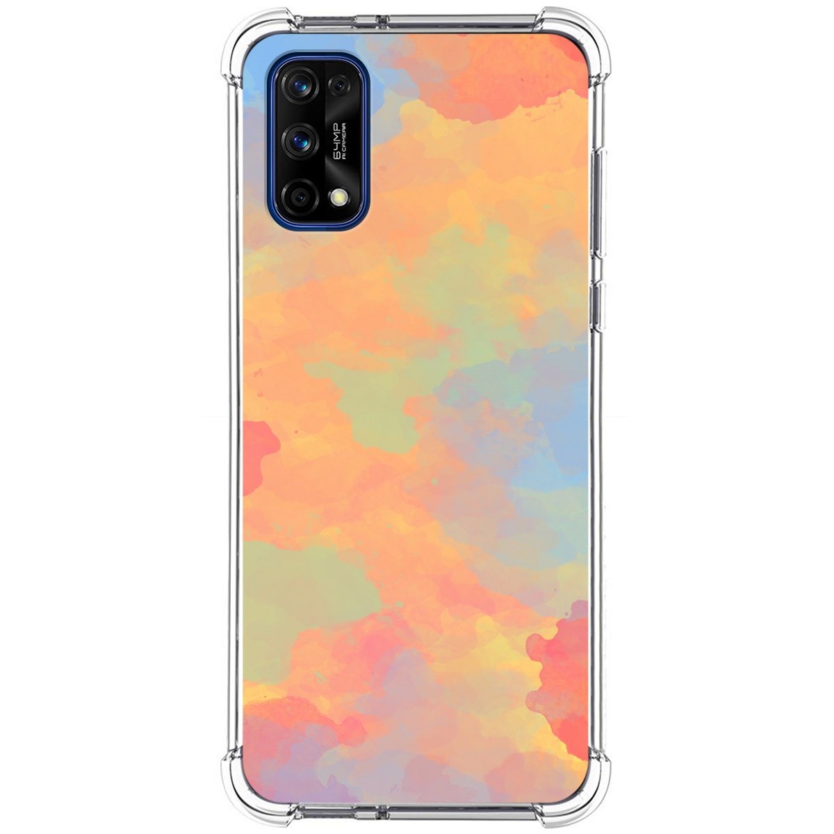 Funda Silicona Antigolpes para Realme 7 Pro diseño Acuarela 08 Dibujos