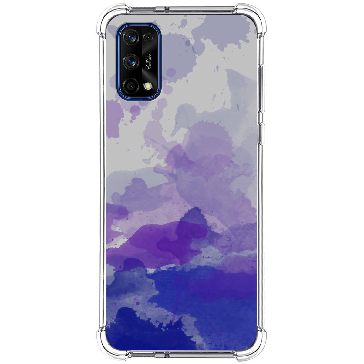 Funda Silicona Antigolpes para Realme 7 Pro diseño Acuarela 09 Dibujos