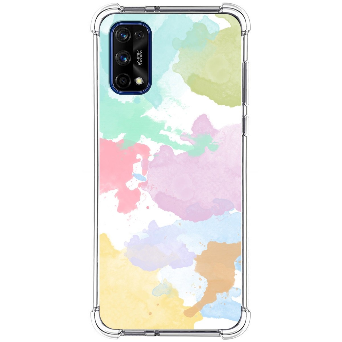 Funda Silicona Antigolpes para Realme 7 Pro diseño Acuarela 11 Dibujos