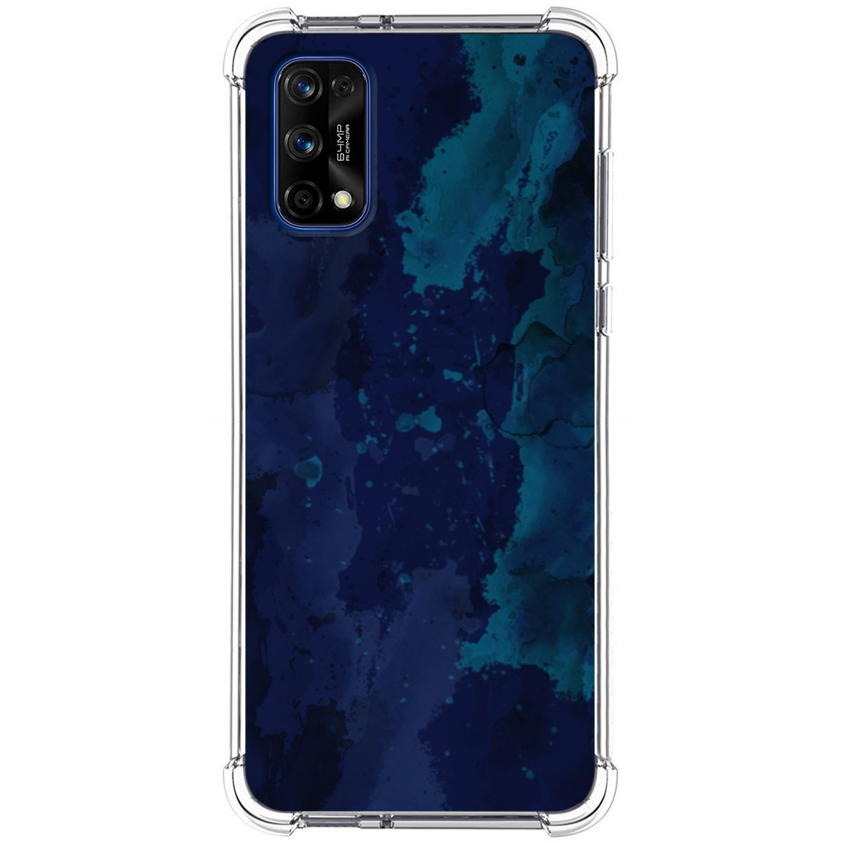 Funda Silicona Antigolpes para Realme 7 Pro diseño Acuarela 13 Dibujos